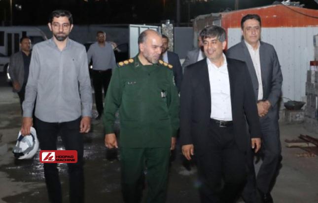 بازدید مدیرعامل گروه فولاد مبارکه از فرایند تکمیل پروژه ساخت فتوت خانه غدیر اصفهان