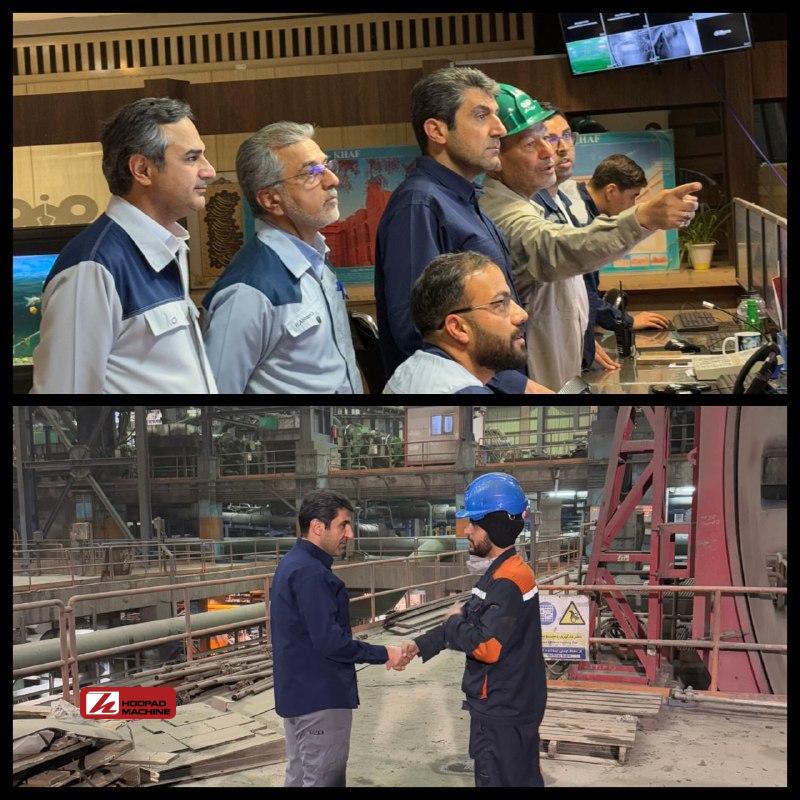 بازدید شبانه مدیرعامل فولاد سنگان از خطوط تولید