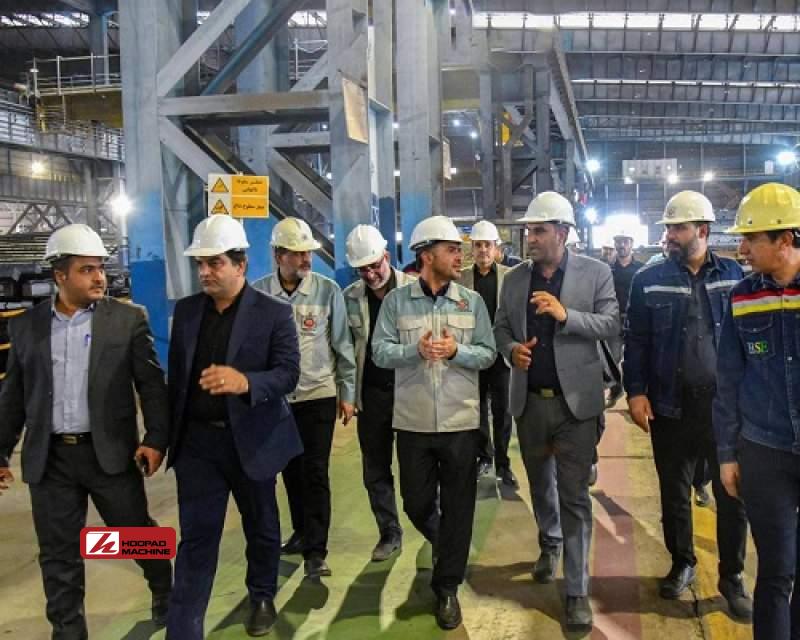 بازدید نماینده اردکان، فرماندار و مسئولان شهرستان از شرکت آهن و فولاد ارفع