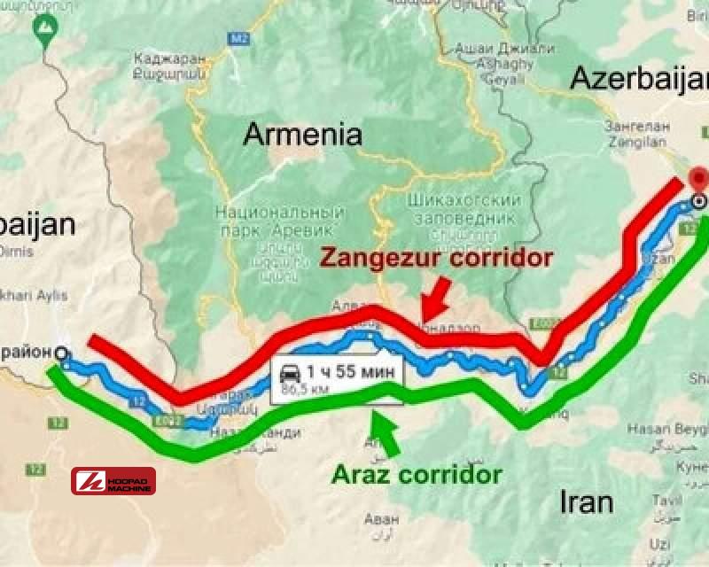 پیچ تند کریدور زنگزور برای فولادیها
